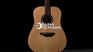 Luna Wabi Sabi Dreadnought Solid Top Acoustic Guitar | Gear4music demo