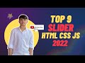 Top 9 Animation Slider Carousel using HTML CSS and Javascript