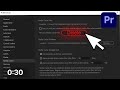 Clear Cache in 30 seconds: Premiere Pro Tutorial