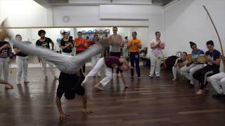 Prof Well, Mestre Revivo, Prof Italo. Abalou capoeira 2019. CDO Milano