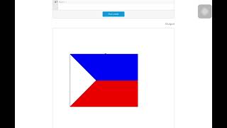 Python code for the Philippine flag