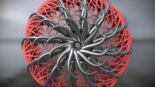 Mandala Mograph 60 | Trippy 3d Animated Particles Motion