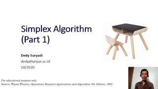 Week4. 4 Simplex Algorithm (Part 1/2)