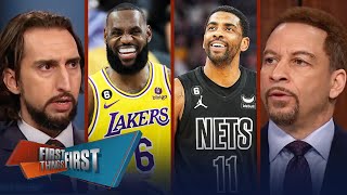 Kyrie Irving wants to congratulate & celebrate Lakers star LeBron James | NBA | FIRST THINGS FIRST
