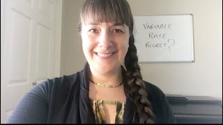Variable rate regret?