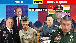 NATO vs BRICS & QUAD Military Power Comparison 2023 | BRICS & QUAD vs NATO Military Power 2023