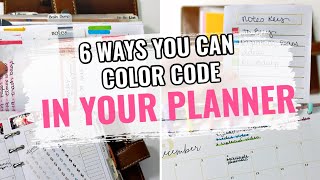 6 Ways You Can Color Code In Your Planner