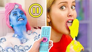BEST PAUSE CHALLENGE! Funny  Pranks! || Pause Challenge For 24 Hours by 123 GO! Challenge
