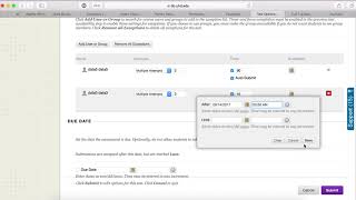 How to Set Test Exceptions or Change Test Availability Dates