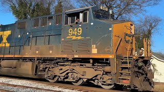 CSX manifest in Cartersville ga #csxtransportation #csx #csxrailroad #csxriverline #railroad #usa