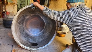 Coppersmithing: the incredible beauty of copperTinning process in a reconstructed pot