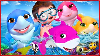 もっともっと サメのかぞく＆人気曲メドレー | Baby Shark More And More | 子どもの歌 |バナナ カーツーン