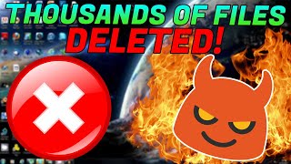 SCAMMER RAGES WHEN I DELETE THOUSANDS OF HIS FILES!