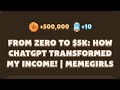 Memefi New codes I From Zero to $5K: How ChatGPT Transformed My Income! | MemeGirls