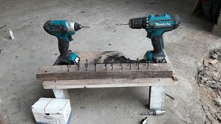 Makita Cordless TD110D ft Makita DF331D