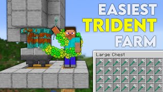 Minecraft EASIEST Trident Farm / Drowned Farm 1.19