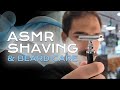 ASMR Mustache Care and Shaving Routine with Buongiorno al Sandalo 🌅🪵