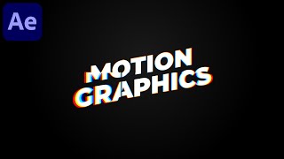 Dynamic RGB Text Animation in After Effects - After Effects Tutorial | No Plugins Required
