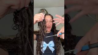 TAKING MY GODDESS BRAIDS OUT!!  (this took 4 hours) #braids