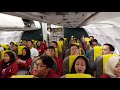 Diponegoro University Choir sings on an airplane