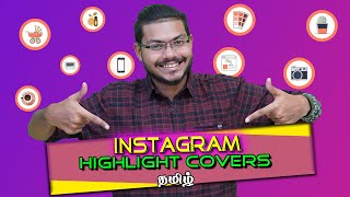 How To Create Instagram Story Highlight Covers - easy insta story highlight covers | New tamil tech