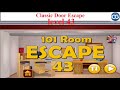 [Walkthrough] Classic Door Escape level 43 - 101 Room escape 43 - Complete Game