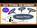 Daemon Thread in Java | Methods of Daemon Thread | Importance of Daemon Thread | Java for Beginners