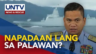 4 na warship ng China na namataan sa Balabac, Palawan, napadaan lang - AFP