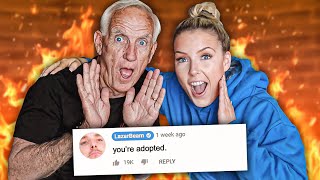 Reading MEAN COMMENTS w/ Lazarbeam's Dad