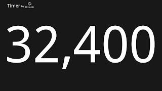 32400 Second Countdown Timer