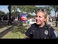 beaumont police educate children parents on halloween safety at annual trunk or treat event