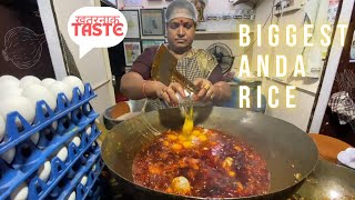 Biggest anda rice making   | Anda rice in Pune city  | Indian Street Food