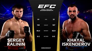 EXPLOSIVE Ground-and-Pound| Eagle FC 43: Sergey Kalinin vs Khayal Iskanderov