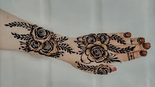 Khafif mehndi design|henna mehndi design for beginners|easy mehndi design