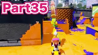 スプラトゥーン（Splatoon）を実況プレイ！part35　トルネード\u0026チェイスボムのポイント稼ぎカスタマイズでナワバリバトル！