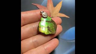 Ammolite Pendant #ammolite #gemstone #ammonite #naturalgems #beauty #jewelry #Pendant #Silver