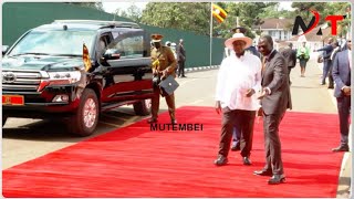 MUSEVENI STATE VISIT!!RUTO MEETS HIS MENTOR MUSEVENI AT STATEHOUSE!!KENYA VS UGANDA AGREEMENTS!