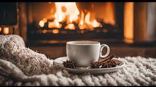 Cozy Coffee Sips: Fireside Melodies for Peaceful Moments