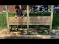 make a privacy screen without a saw easy patio privacy screen