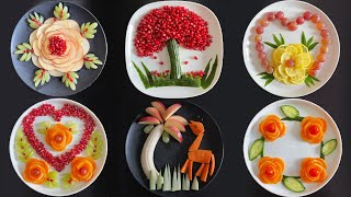 Top 6 Fruits Decoration Ideas / Super Fruits Decoration / Fruit curving & cuttin