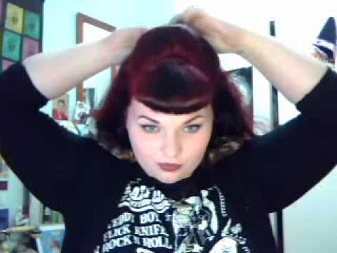 Super Easy Rockabilly Hair Tutorial Vintage Frisur Einfach Deutsch
