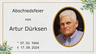 Abschiedsfeier von Artur Dürksen