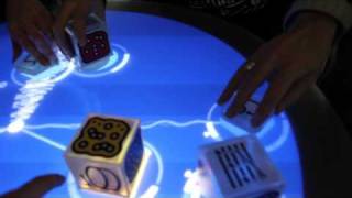 ReacTable - interactive table top music visualization