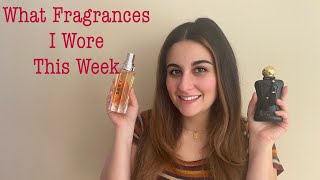 WHAT FRAGRANCES I WORE THIS WEEK | Everything I reached for \u0026 mini reviews