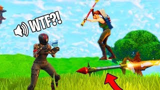 ROCKET RIDING AN ENEMY GUIDED MISSILE!!! (Fortnite Funny Moments)