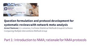 Part 1: Introduction to NMA; rationale for NMA protocols