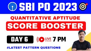 Quantitative Aptitude Practice Class SBI PO 2023 | Study Smart | Class 6