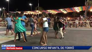 Concurso infantil de forró no XX Arraiá Luar do Sertão de Sucupira do Norte.