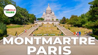 Montmartre, Paris Walking Tour 4K - with Captions!