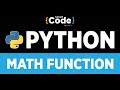 Python Tutorial For Beginners | How To Use Math Function In Python | Python Programming | SimpliCode